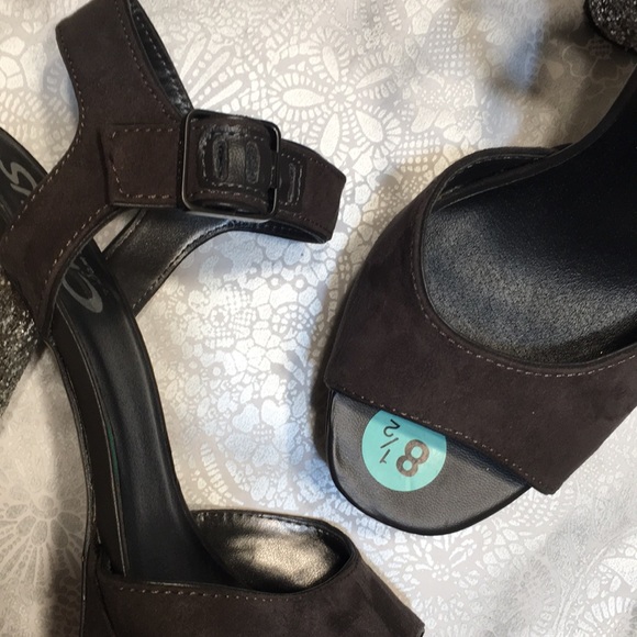 Gray silver platform shoe NEW - Picture 8 of 8